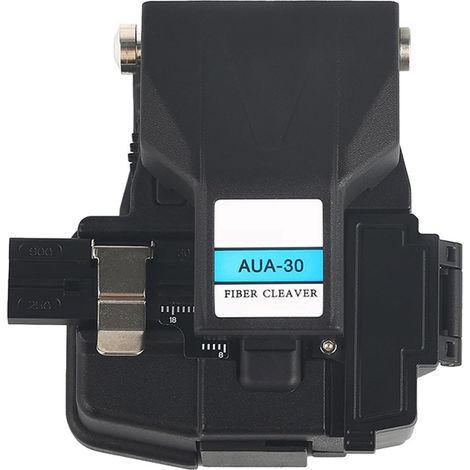 Cliveuse de fibre optique Couperet de fibre AUA-30 Couteau de coupe de fibre optique Fil de cuir Cavalier de câble optique Fibre nue Couperet de fibre de haute précision avec boîte à déchets (1/5)