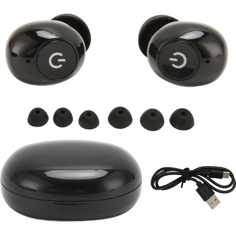 Aides auditives binaurales rechargeables avec étui de charge, réglage du volume, confortables pour seniors adultes. (1/5)