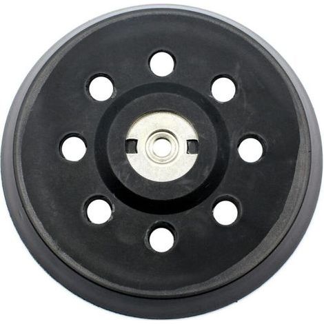 Plateau de ponçage Ø 125 mm – 8 trous pour ponceuses Metabo – Finition mi-dure pour surfaces planes et incurvées – Matériaux élastiques - 631220000 (1/5)
