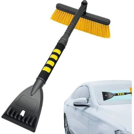 Brosse à Neige Télescopique Voiture - Pelle à Glace pour Pare-brise/Camion/SUV - Nettoyage Hiver Fenêtres et Allées Manche Réglable (1/5)