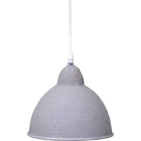 Lampadario metallo vintage bianco/grigio sagomato con attacco cmø19h21 (1/2)