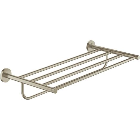 Support multi-serviettes de bain Essentials 408001 604 mm nickel brossé