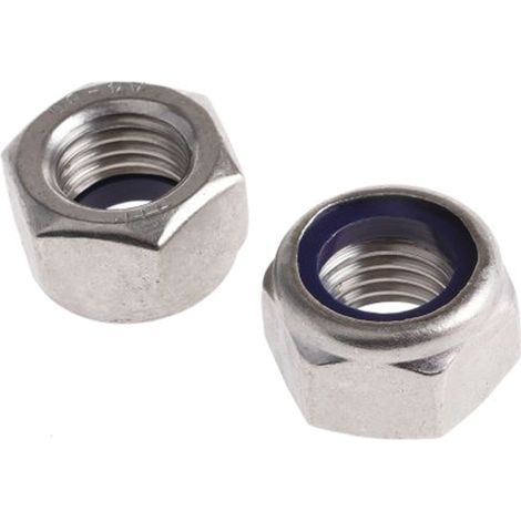 Ecrou frein RS PRO M20, en Acier Inoxydable Insert nylon ( Prix pour Sachet de 25 )