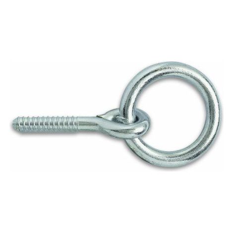 Chapuis 445/10X55Z Anneau ecurie vis acier zingue D 10 mm x 50 mm L 55 mm