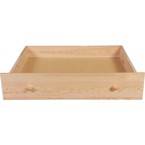 Tiroir de lit en pin massif MADISSON 98 cm