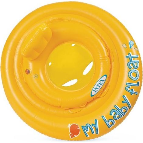 Anneau de natation bébé - 70 cm - Jusqu'à 11 kg - Pour 6-12 mois - Jaune - Bouée bébé (1/5)