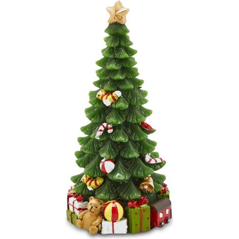 Candela Pino decorato H 12,5 (1/2)