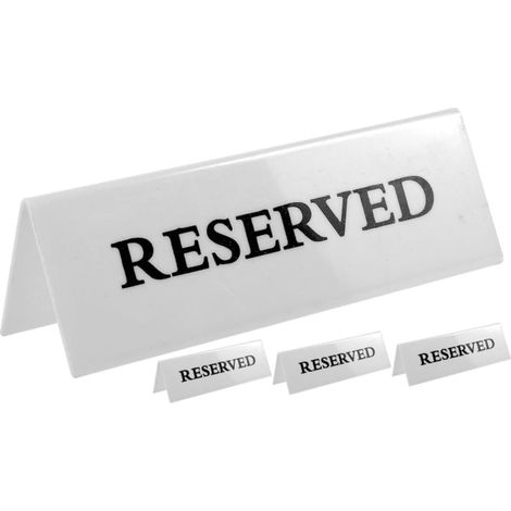 Lot De 4 Panneaux De Siège En Acrylique Blanc Pour Décoration De Table Réservée Pour Événements (1/5)