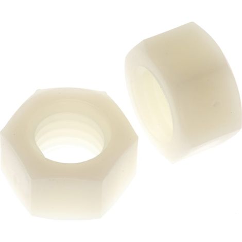 Écrou hexagonal M12 RS PRO, en Nylon ( Prix pour Sachet de 50 )