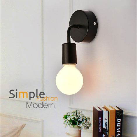 Aplique de pared industrial vintage, globo de cristal ámbar con aplique de pared de brazo largo dorado, aplique de pared dorado para cabecera (1/5)