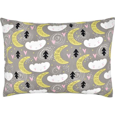 Taie d'oreiller enfant en coton imprimé, style enveloppe, idéale pour les voyages, disponible en plusieurs tailles. (1/5)