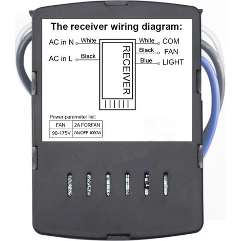 Il telecomando WiFi per ventilatore a soffitto funziona con un interruttore vocale per la luce, 3 velocità, 4 impostazioni del timer, kit per 110V. (1/5)