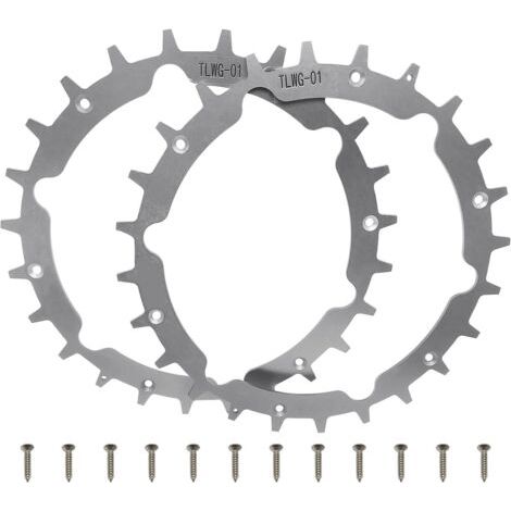 Pointes de tondeuse à gazon en acier inoxydable pour robot tondeuse Gardena Sileno City 212 mm avec 12 vis, amélioration de la traction pour tondeuse robot Gardena