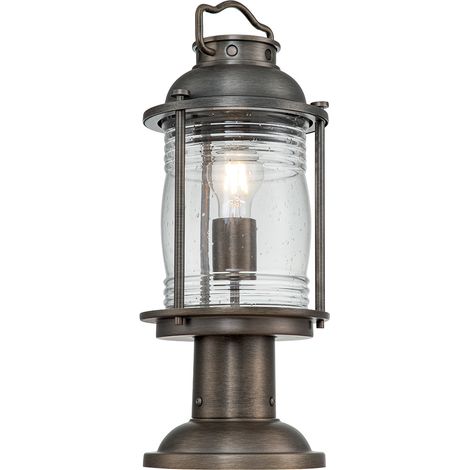 Elstead Kichler Ashland Lampada da esterno con piedistallo in bronzo brunito, IP44 (1/5)
