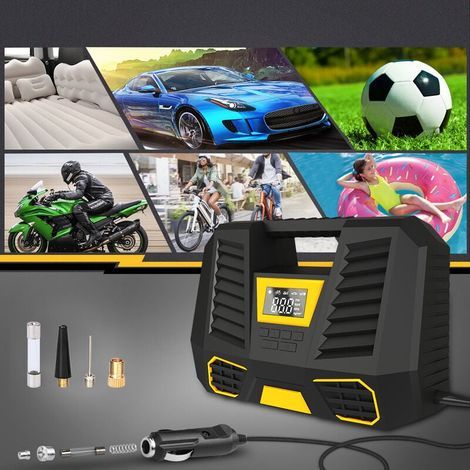 Compresseur à Air Portatif Batterie,6000mAh Compresseur Air Gonflage Rapide,Compresseur Voiture 12v,Mini Gonfleur Pneu Voiture avec Lampe LED, Pompe Pneus pour Voiture Velo Moto (1/3)