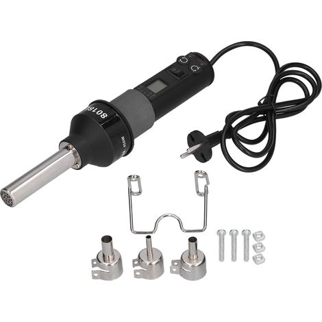 Pistolet à air chaud portable réglable électroniquement pour soudure, prise EU 250V (1/5)
