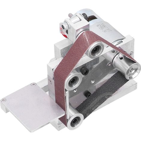 Elektrischer Mini-Bandschleifer für Heimwerker, Polier- und Schleifarbeiten, 7 Geschwindigkeitsstufen, DC 12–24 V, Typ 20, 110–240 V, EU-Stecker (1/5)