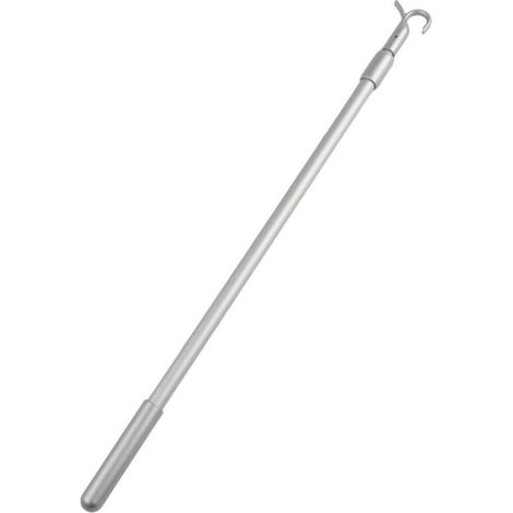 Rallonge télescopique en aluminium pour store de fenêtre avec mécanisme de crochet rotatif 33-60 cm