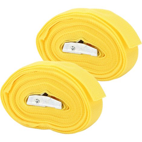 Sangle d'arrimage de 25 mm avec boucle en alliage de zinc pour le transport de divers bagages et marchandises, 3 m / 9,8 pi (1/5)