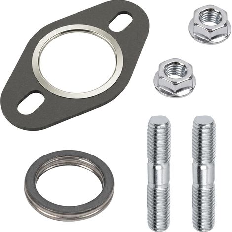 Lot de 6 joints d'échappement avec goujons, Acier inoxydable graphite, pour scooter 50cc 2T, collecteur échappement (1/5)