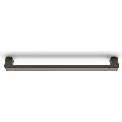 Porta Asciugamani Asta Supporto Da Muro 60 cm Asciugamani Grigio Fumé 87944