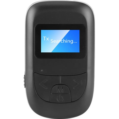 Adaptateur audio Bluetooth 5.0, émetteur et récepteur sans fil, compatible avec les voitures, les ordinateurs, les haut-parleurs, prise jack 3,5 mm, avec écran LCD. (1/5)