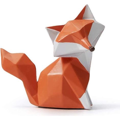 Statuette de renard décorative en résine, 10 cm. (1/5)