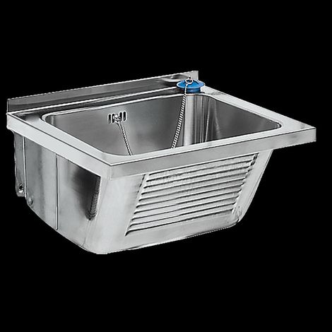 KWC Bac à laver, SIRIUS, acier inoxydable, 520 x 270 x 490 mm, vidange centrale (1/2)