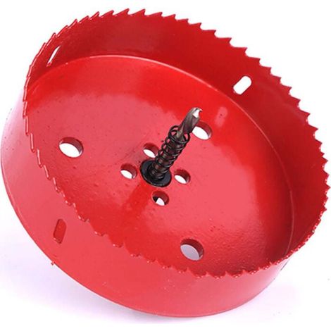 1 scie cloche Ø 150 mm, HSS M42, avec tige hexagonale et mèche centrale, pour aluminium, fer et bois (1/5)
