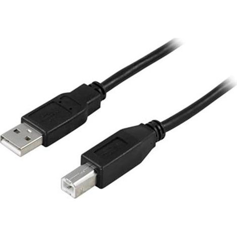 Cavo deltaco usb 20 tipo a maschio - tipo b maschio 5 m - nero