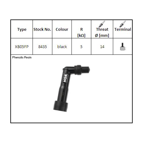 NGK Kerzenpfeife XB05FP (Code 8435) YBX