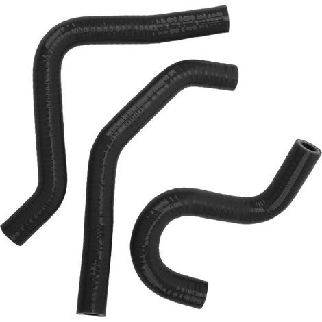 3-teiliger, verdickter, schwarzer Hochtemperatur-Silikon-Kühlerschlauch für CR80R/CR85R