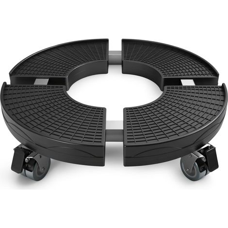 Verstellbarer Pflanzenständer mit Rollen (38–54 cm), Rolltablett (1/5)
