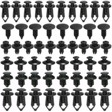 Pair Clips Voiture, 190 Pièces Rivet Clips Plastique Rivets Plastiques Fixation de Protection avec Différentes Formes et Tailles Universel pour Auto Voitures Panneaux Garnitures de Portières (1/5)