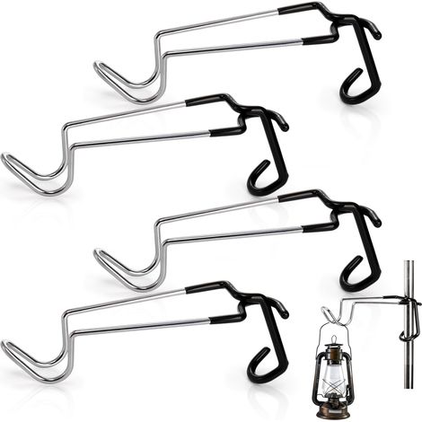 Ganchos para linternas de camping (4 piezas), soporte portátil para botellas de agua (1/5)