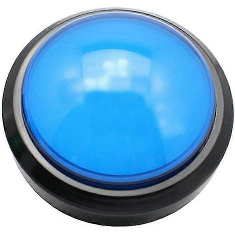 Bouton-poussoir rond de 100 mm avec LED et micro-interrupteur pour borne d'arcade DIY (1/5)