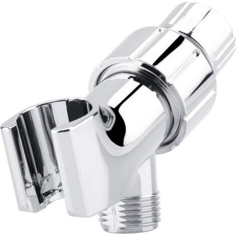 Shower head, universal shower head holder, adjustable handheld shower bracket adapter, shower diverter, bathroom accessories, white (1/5)