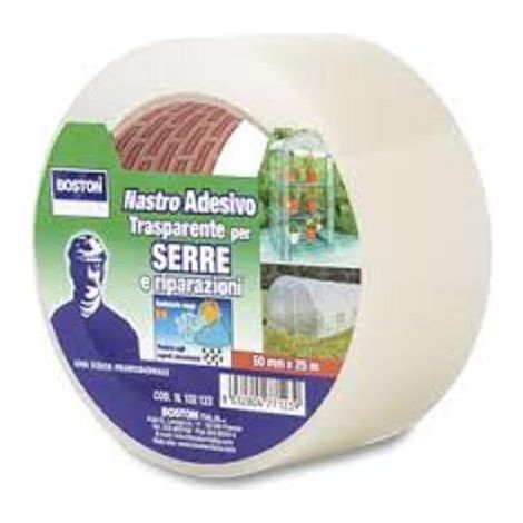 Nastro Boston per serre anti UV TRASPARENTE 50mmX25MT - Per interni ed esterni