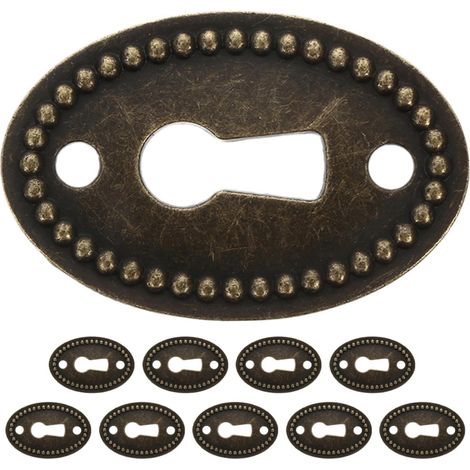 Healeved Lot de 10 cache-serrures ovales en alliage zinc pour (1/5)