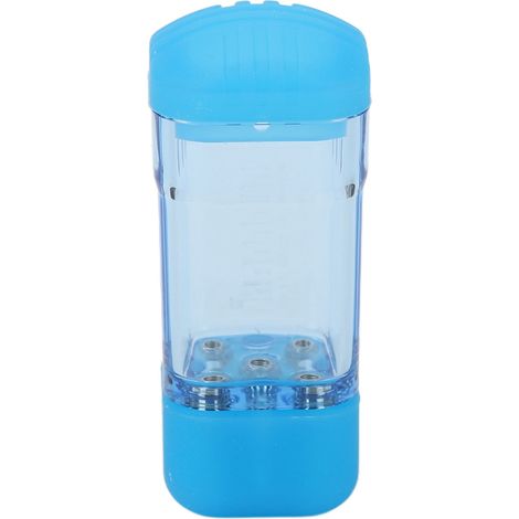 Flacon Roller Transparent 8ml Applicateur Cuir Chevelu pour Huile et Sérum Capillaire Bleu (1/5)