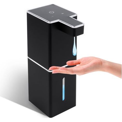 380ml Distributeur Savon Automatique Mural, USB C Rechargeable Distributeur de Savon Mural, IPX5 étanche sans Contact Distributeur Savon, Distributeur de Savon électrique (1/5)