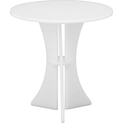 Table ronde miniature 1/6 en acrylique pour maison de poupée, meubles de décoration accessoires (1/5)