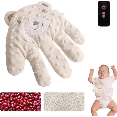 Coussin apaisant pour bébé, oreiller de sommeil bébé à motifs animaux pour éviter les sursauts, coussin apaisant électrique (1/5)