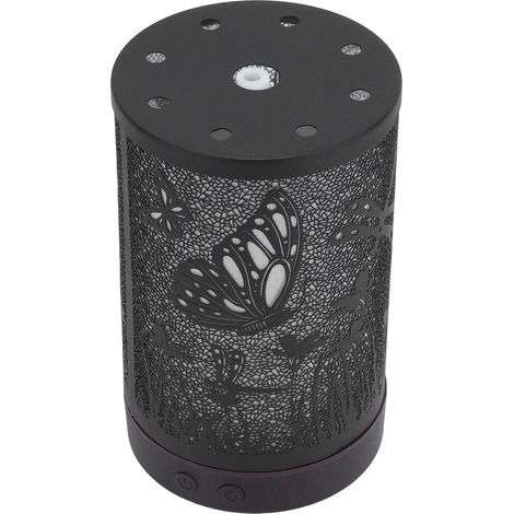 Diffuseur d'huiles essentielles 200 ml avec télécommande, éclairage LED 7 couleurs et humidificateur pour la maison et le bureau (prise 100-240 V). (1/5)