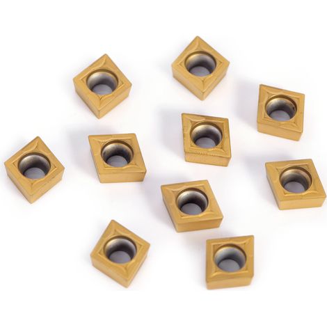 10 pièces CNC pointes en carbure insère lame coupe tour outil de tournage avec boîte (1/5)