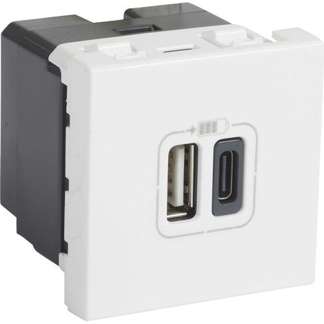Legrand MSC 2XUSB-A+C 2MOD 3A ULTRAWS (077592 MOSAIC) (1/3)