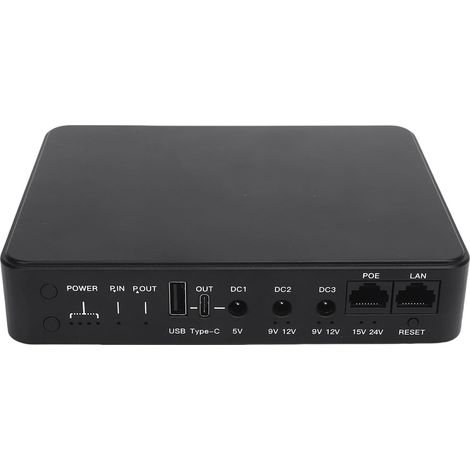 Alimentation sans Interruption Compacte 10 400 MAh Mini Batterie de Secours UPS 6 Ports DC 5V 9V 12V pour Routeur Caméra POE 15V 24V (1/5)