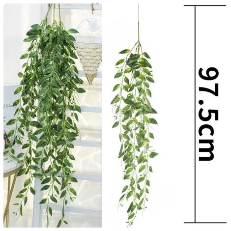 -1 Jardinière murale en rotin tressé à la main, panier en rotin tressé, support pour plantes grimpantes, pot de jardin, jardinière murale (1/4)