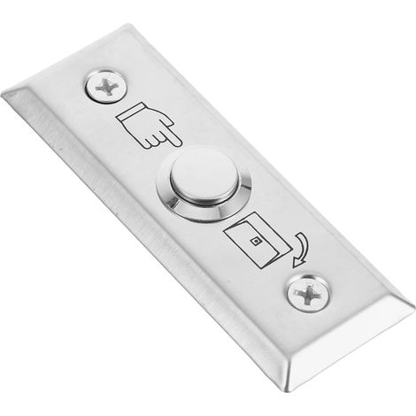 Interrupteur Bouton de Sortie en Inox Plaque Murale Étanche pour Contrôle d'Accès Extérieur 1 Pièce Installation Facile Usage Commercial (1/5)