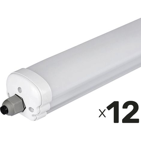 V-TAC LED-Feuchtraum-Wannenleuchte VT-1574-N, EEK: E, 48 W, 5760 lm, 6500 K, 1500 mm, 12 Stück (1/5)